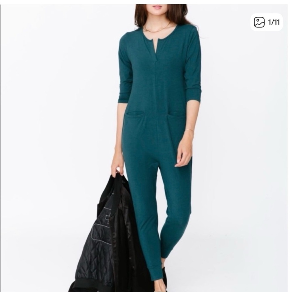 Smash + Tess Teal Monday Romper